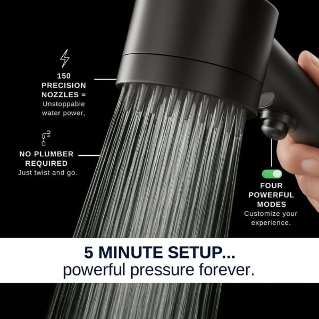Pommeau de douche révolutionnaire 